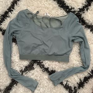 Alo long sleeve ballet dream top - Cosmic Grey